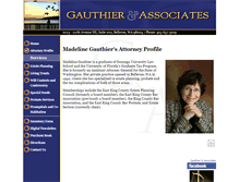 Tablet Screenshot of madelinegauthier.com